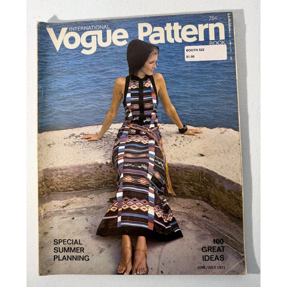 1971 June/July INTERNATIONAL VOGUE PATTERN Book 80 Pages